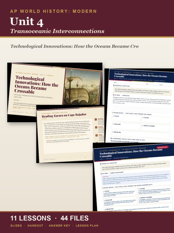 AP World History Unit 4: Transoceanic Interconnections | 11 Lessons cover