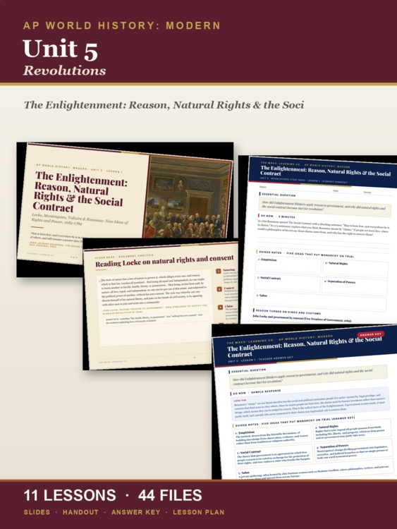 AP World History Unit 5: Revolutions | 11 Lessons + Exam Prep cover