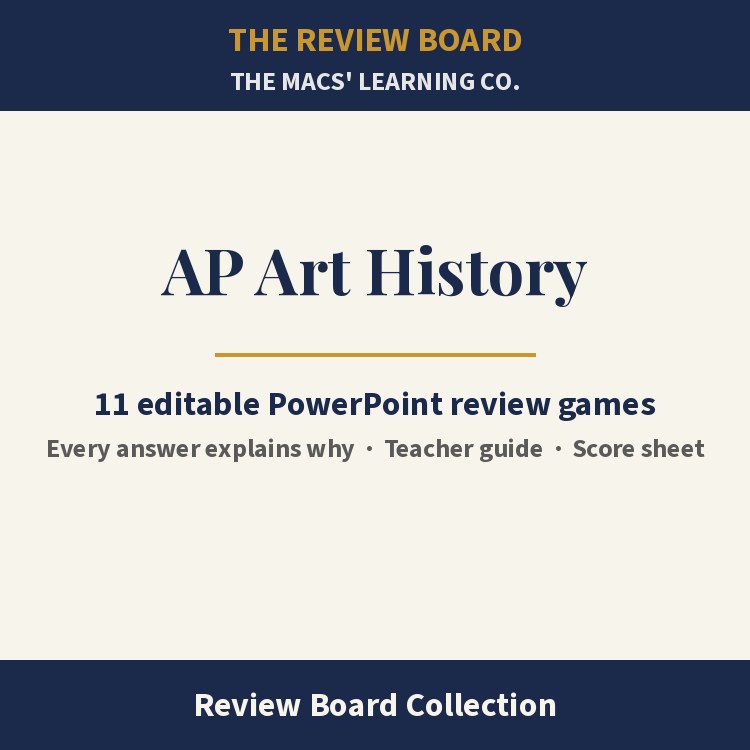 AP Art History Review Board Collection | 11 Editable PowerPoint Review Games cover