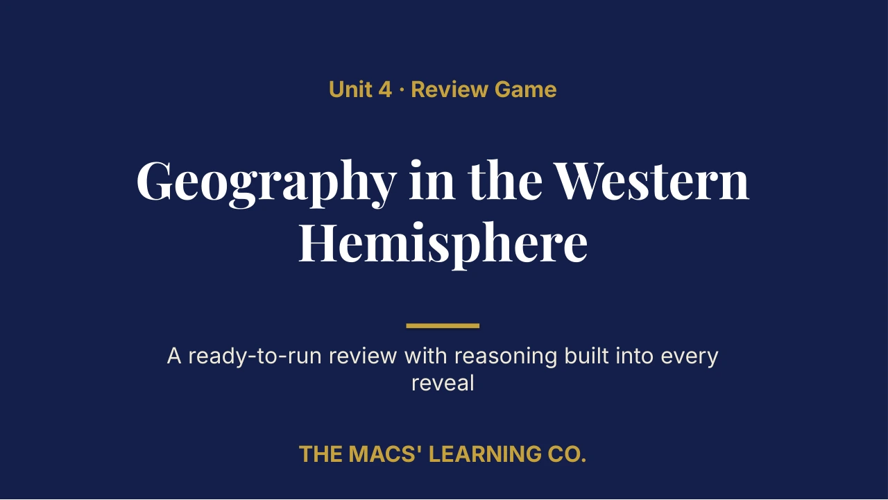 Grade 5 Social Studies Unit 4 Review | Editable PowerPoint: original title sample, PDF page 1.