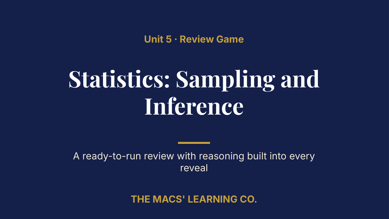 Grade 7 Math Unit 5 Review | Editable PowerPoint: original title sample, PDF page 1.